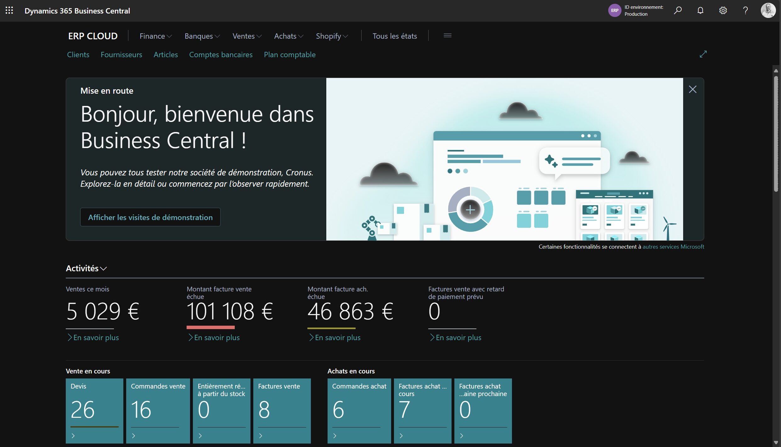ERP cloud Business Central